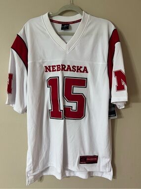 Colosseum Athletics Nebraska Cornhuskers football jersey white #15 Dylan Raiola